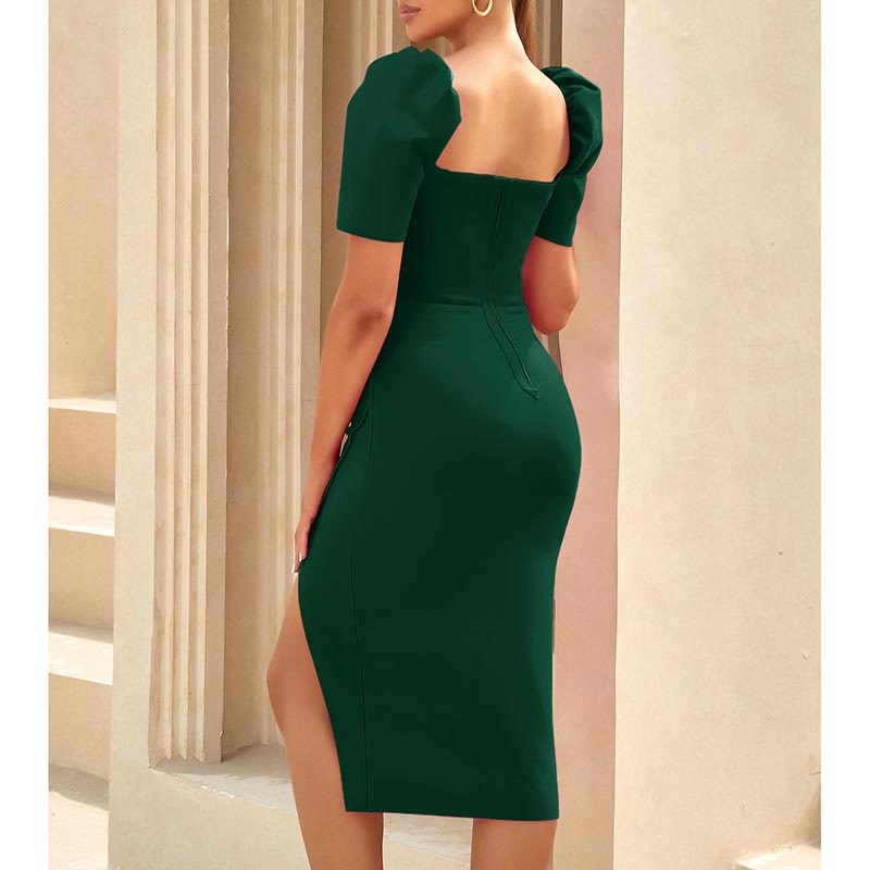 Body-con Bandage Dress Short Sleeves Event Dress Party Dress