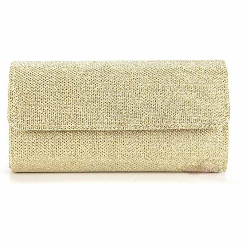 Women’s Glitter Evening Clutch Bag – Sparkling Silk Screen Party Purse