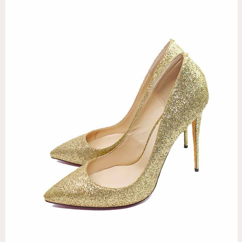 Shiny Glitter Prom Pumps | Women’s High Heel Party Shoes