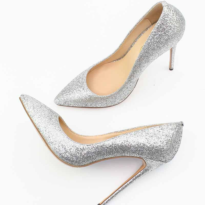 Shiny Glitter Prom Pumps | Women’s High Heel Party Shoes