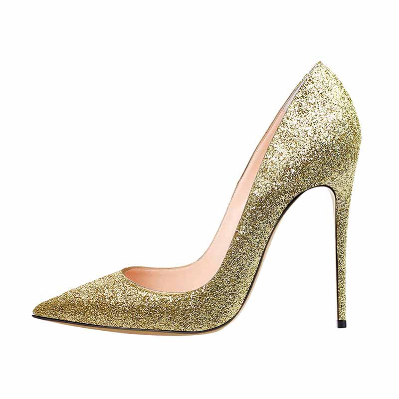 Shiny Glitter Prom Pumps | Women’s High Heel Party Shoes