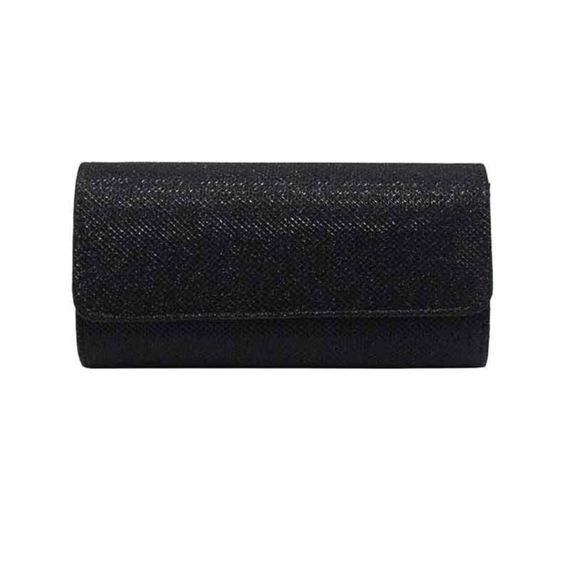 Women’s Glitter Evening Clutch Bag – Sparkling Silk Screen Party Purse