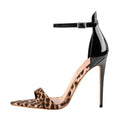 Leopard Ankle Strap Heels | Women’s Sandals for Party & Dress
