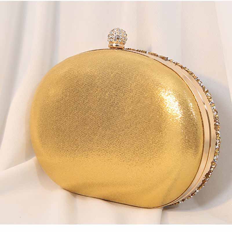 Sparkling Beaded Party Handbag – Women’s Wedding Cocktail Prom Ball Clutch with Buckle Closure