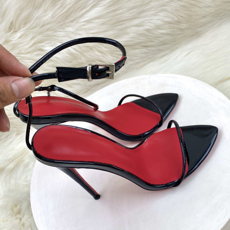 One-Strap Fashion Sandals – Open Toe Summer High Heels for Women