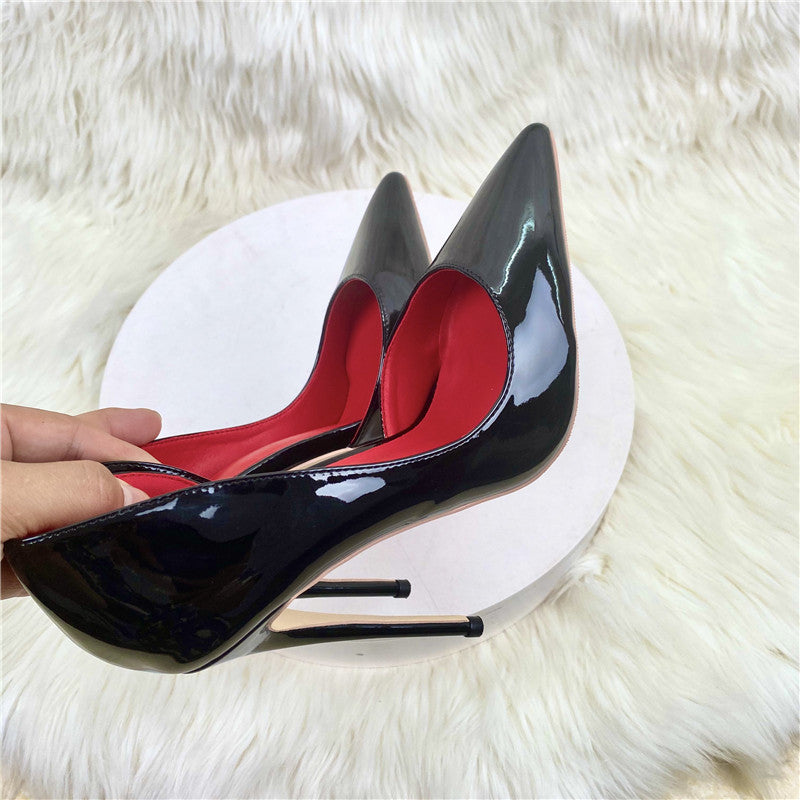 Black Pointed Toe Stiletto Pumps – Elegant Court Shoes for Women