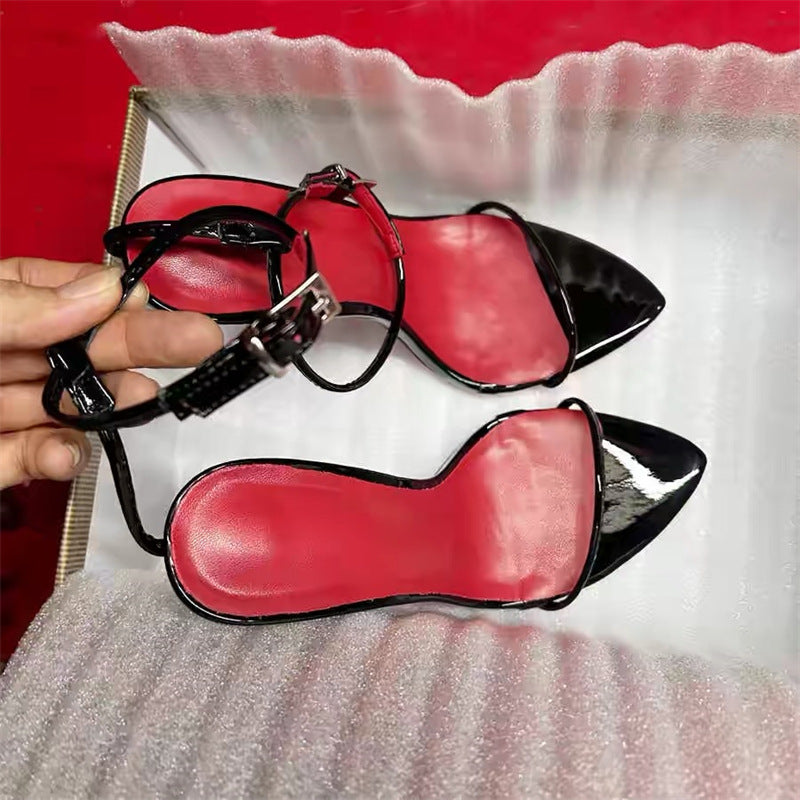 One-Strap Fashion Sandals – Open Toe Summer High Heels for Women