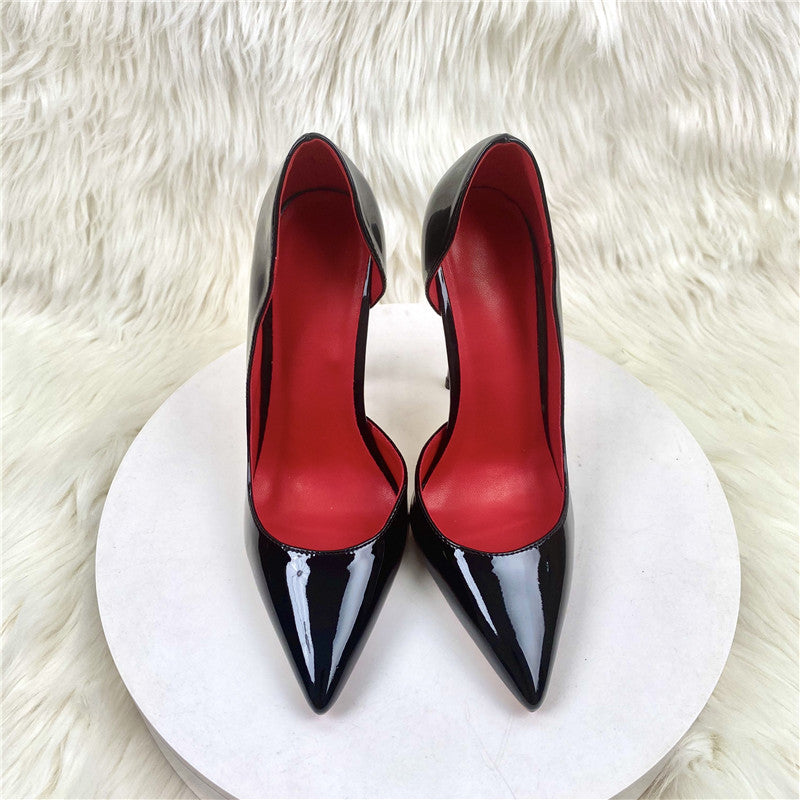 Black Pointed Toe Stiletto Pumps – Elegant Court Shoes for Women