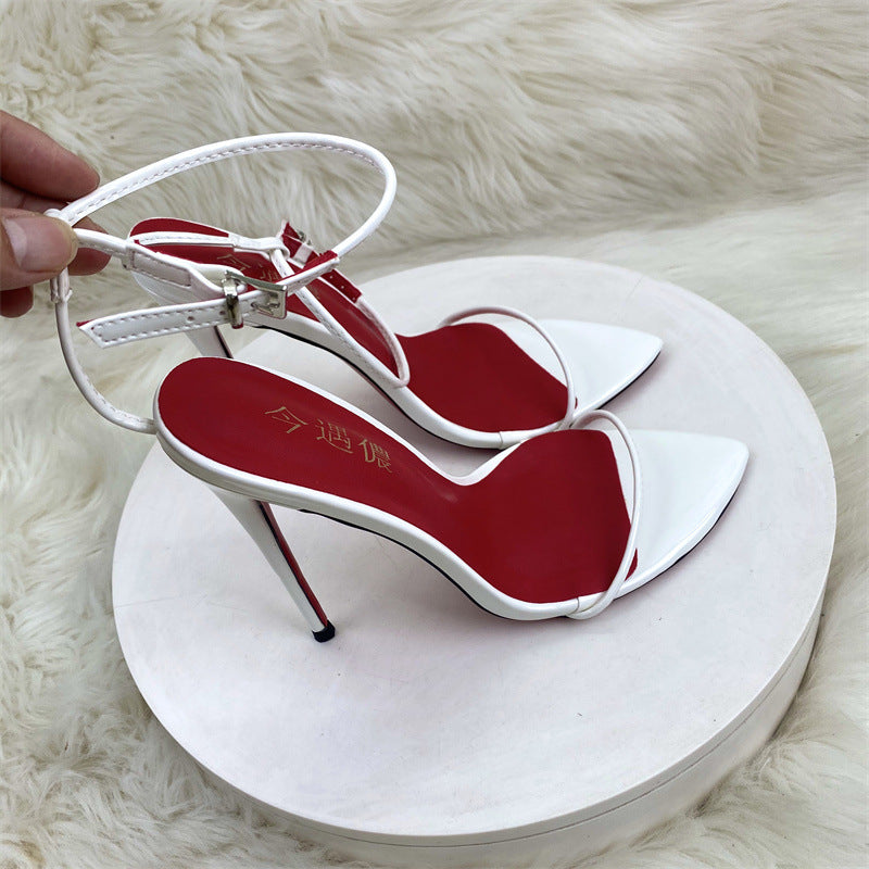 One-Strap Fashion Sandals – Open Toe Summer High Heels for Women