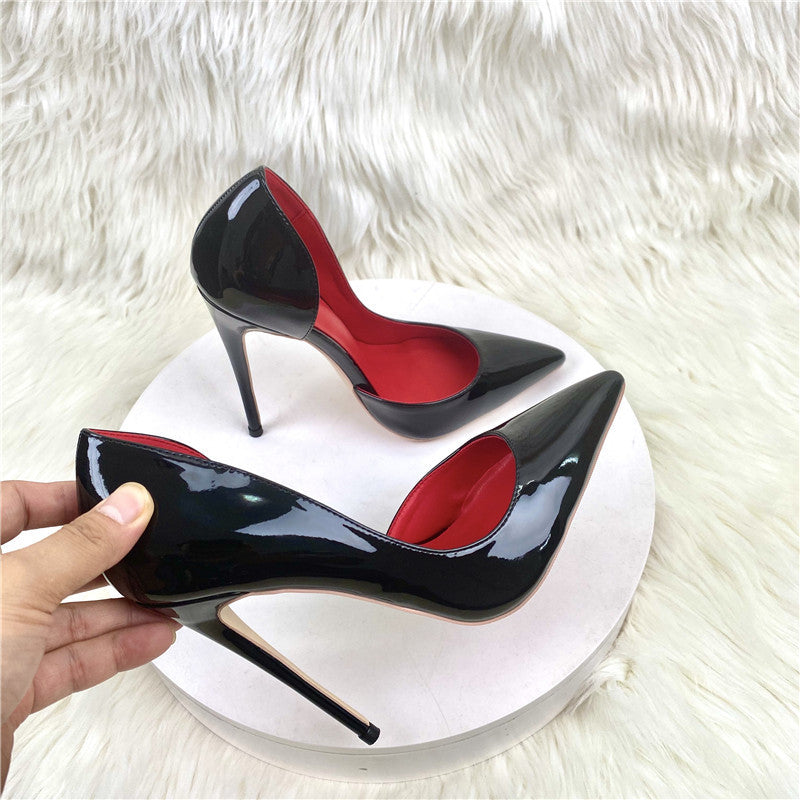 Black Pointed Toe Stiletto Pumps – Elegant Court Shoes for Women