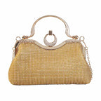 Beaded Party Cocktail Clutch Bag – Women’s Wedding Prom Ball Handbag with Buckle Closure