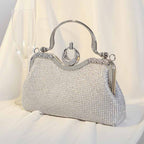 Beaded Party Cocktail Clutch Bag – Women’s Wedding Prom Ball Handbag with Buckle Closure