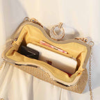 Beaded Party Cocktail Clutch Bag – Women’s Wedding Prom Ball Handbag with Buckle Closure