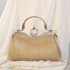 Beaded Party Cocktail Clutch Bag – Women’s Wedding Prom Ball Handbag with Buckle Closure