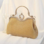 Beaded Party Cocktail Clutch Bag – Women’s Wedding Prom Ball Handbag with Buckle Closure