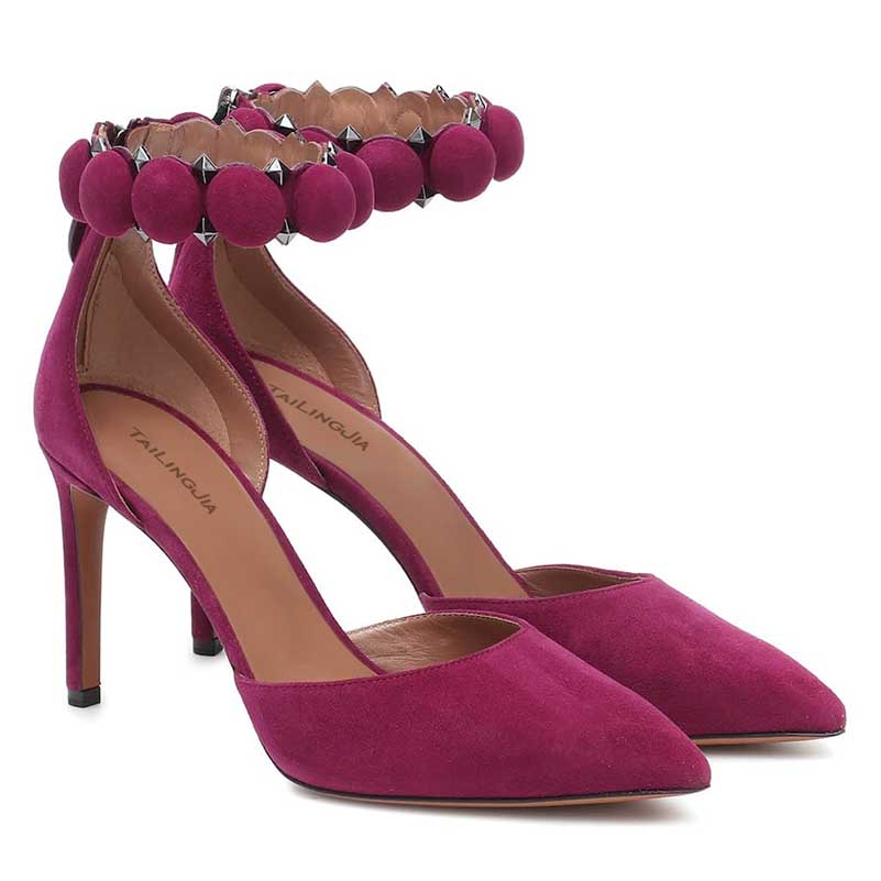 Studded Point Toe Stiletto Pumps | Women’s High Heel Shoes