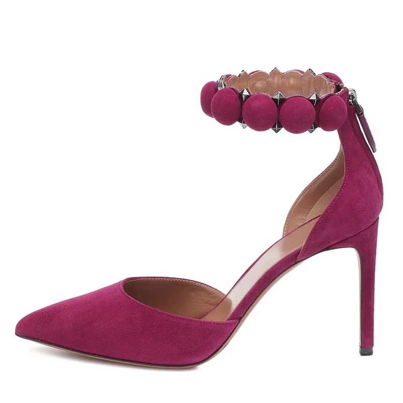 Studded Point Toe Stiletto Pumps | Women’s High Heel Shoes