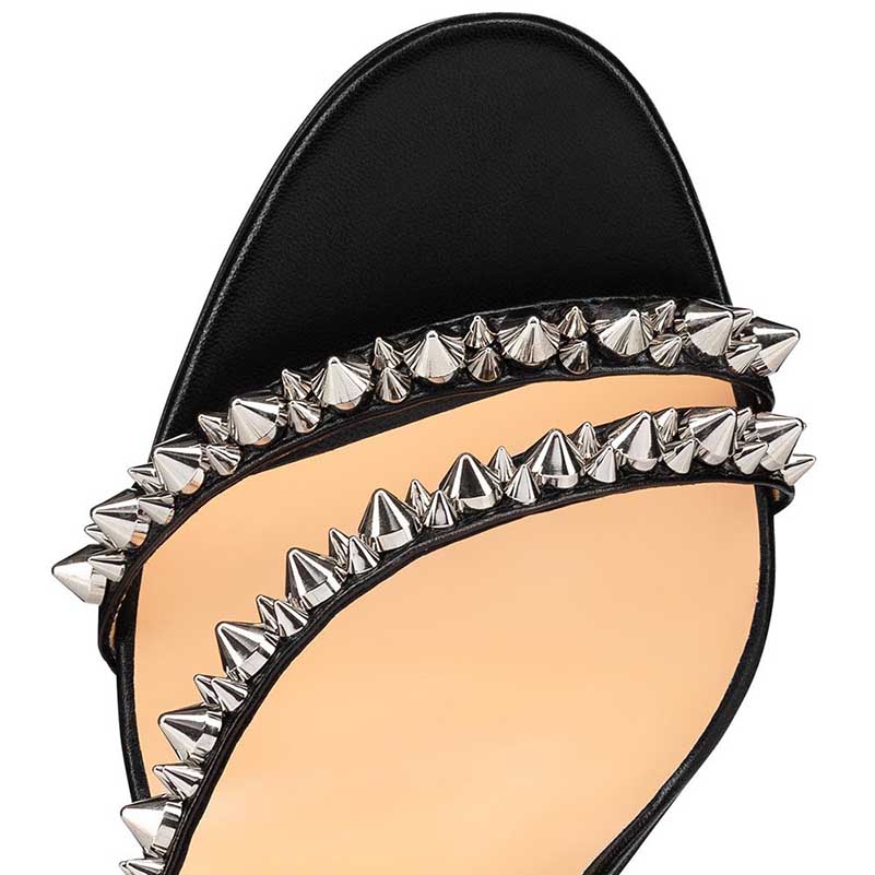 Rivet Stiletto Heel Sandals | Ankle Buckle Dress Shoes for Women