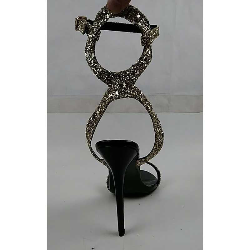 Women's Sparkle High Heels Ankle Straps Pump