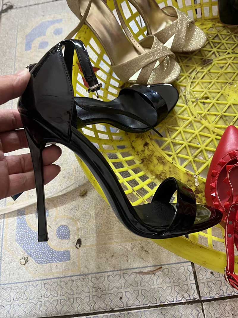 Black Heels With Ankle Strap For Women