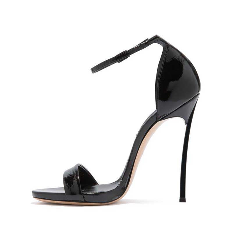 Black Heels With Ankle Strap For Women