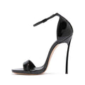 Black Heels With Ankle Strap For Women
