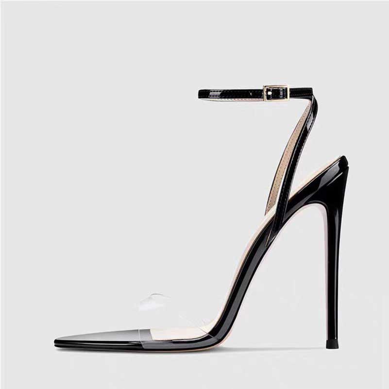 Women's Clear Strap Heeled Sandals