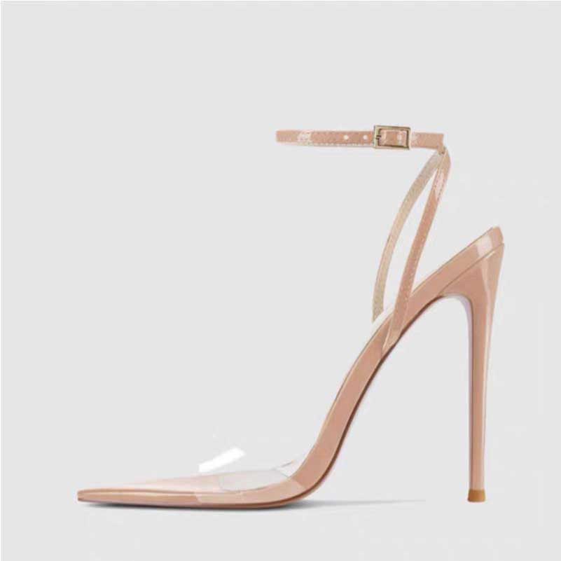 Women's Clear Strap Heeled Sandals