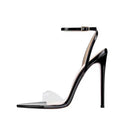 Women's Clear Strap Heeled Sandals