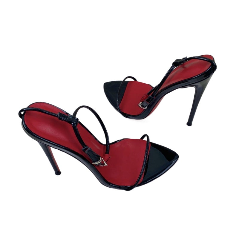 One-Strap Fashion Sandals – Open Toe Summer High Heels for Women