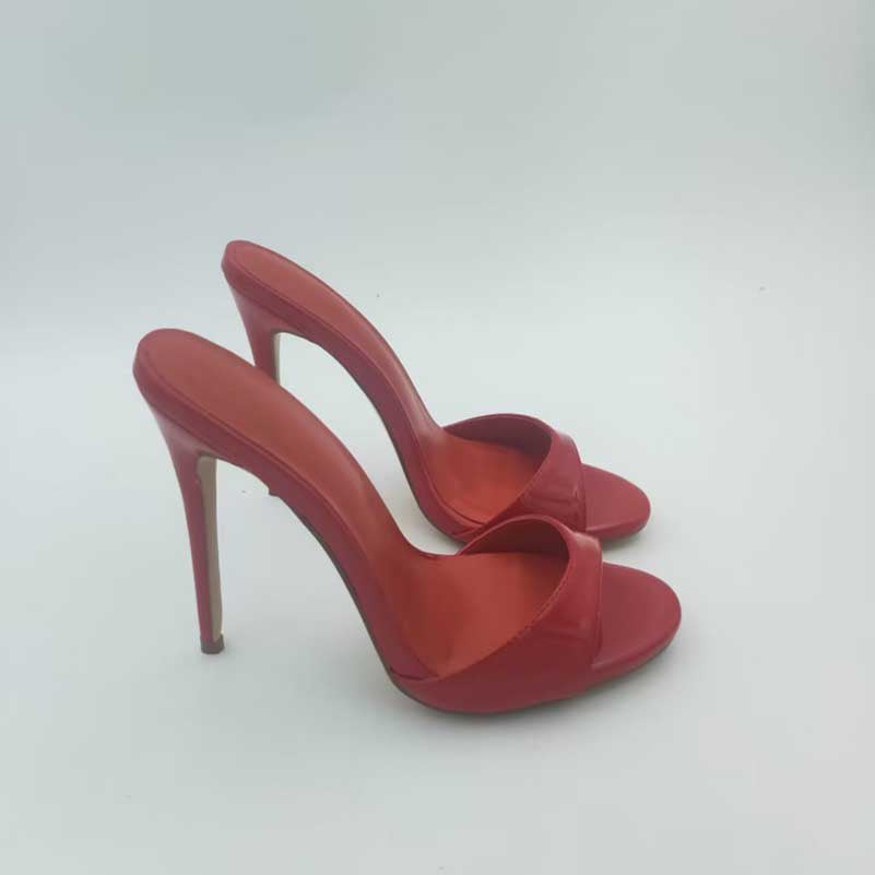 Women Chic Heels Slip On Mule Sandals