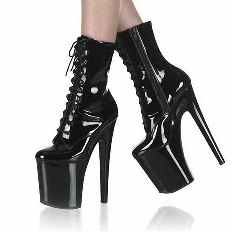 20cm Stiletto Platform Boots | Women’s Nightclub Dance Shoes
