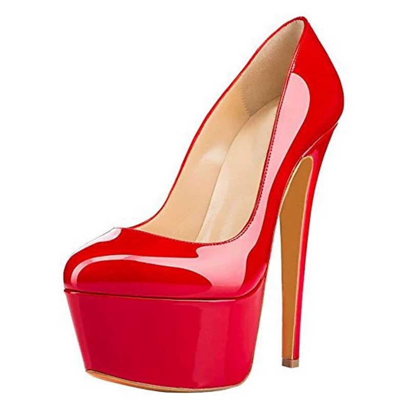 Platform Stiletto Slip-On Pumps | Women’s Closed Toe High Heels