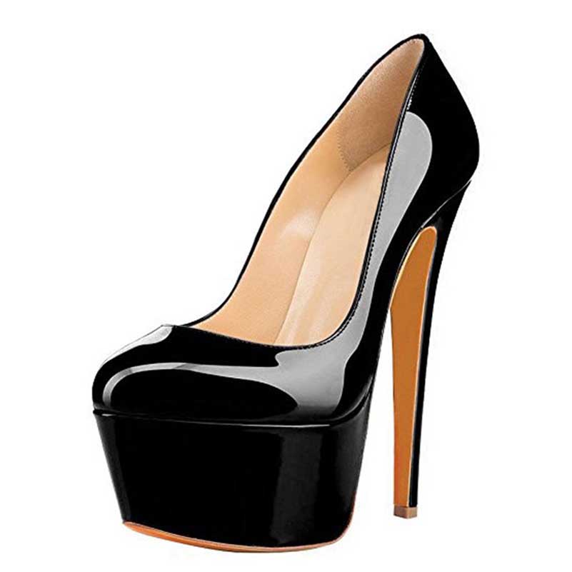 Platform Stiletto Slip-On Pumps | Women’s Closed Toe High Heels