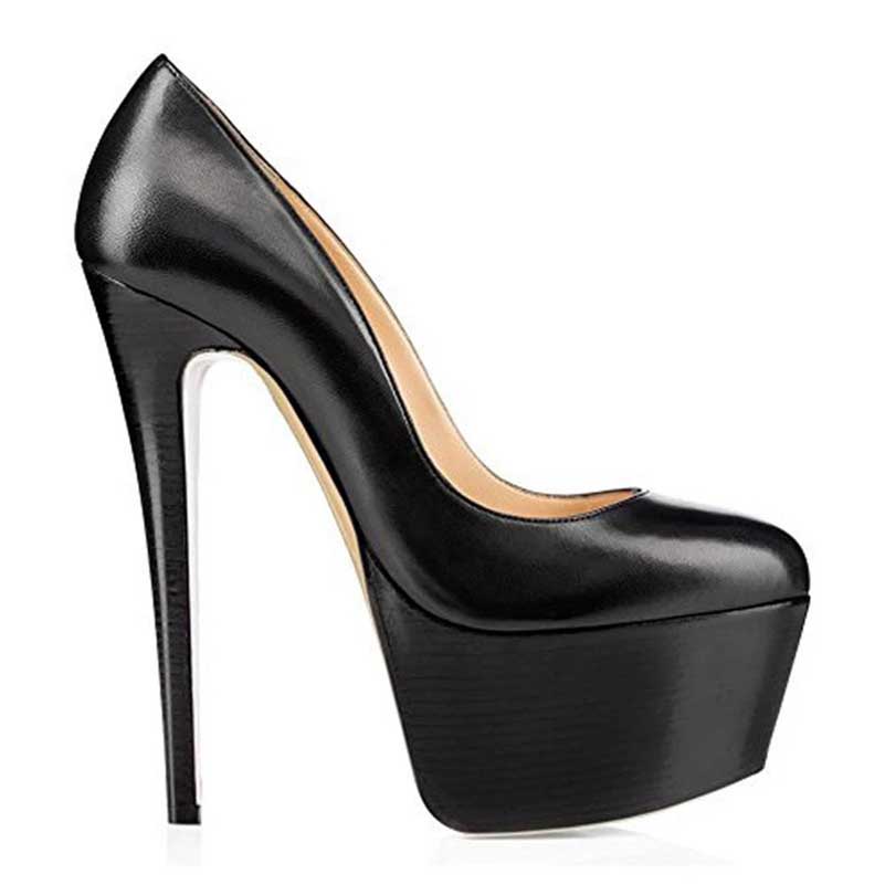 Platform Stiletto Slip-On Pumps | Women’s Closed Toe High Heels