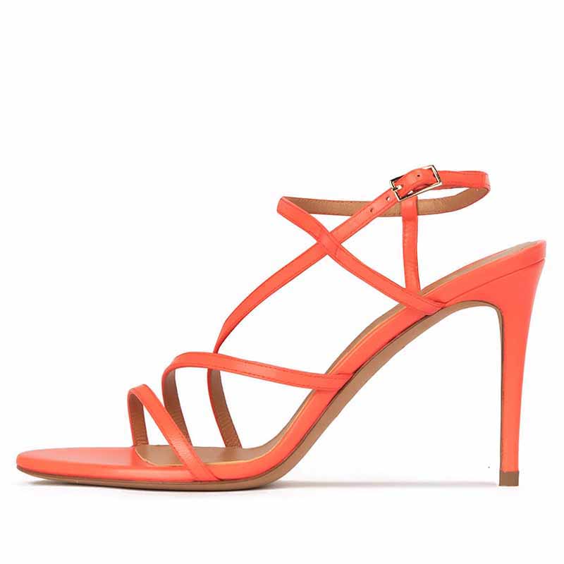 Women's Strappy Heels Candy Colored Sandals