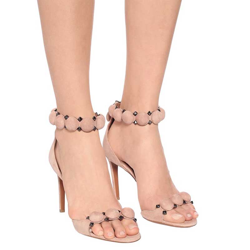 Rivet Stiletto Heel Sandals | Women’s Edgy High Heel Sandals