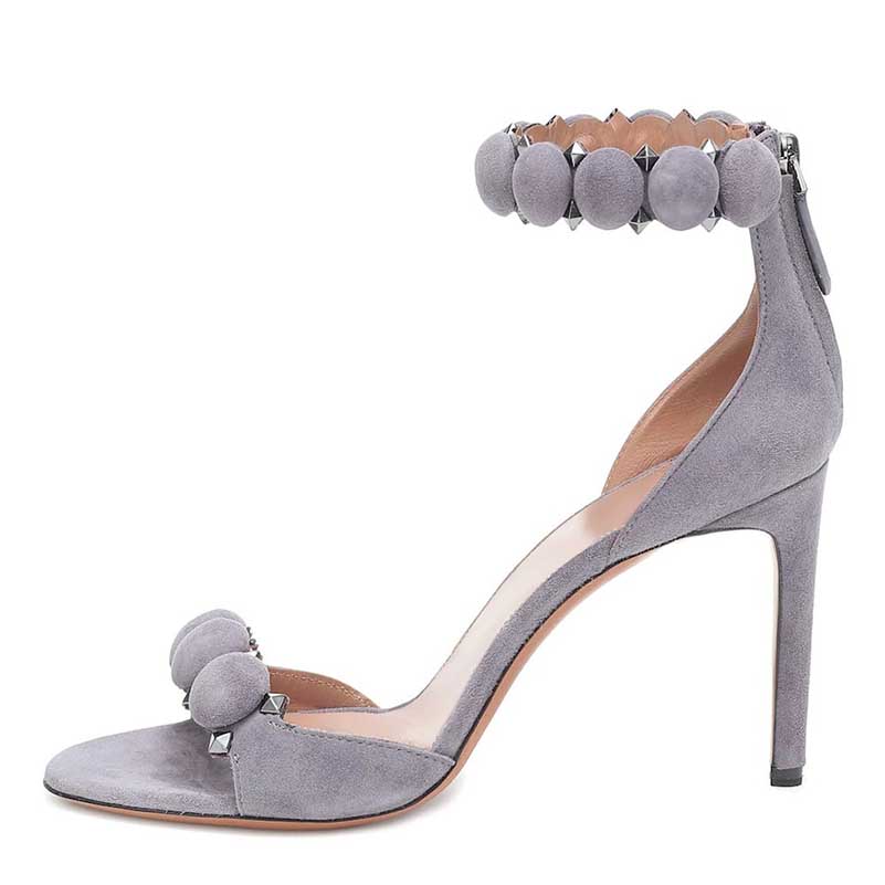 Rivet Stiletto Heel Sandals | Women’s Edgy High Heel Sandals