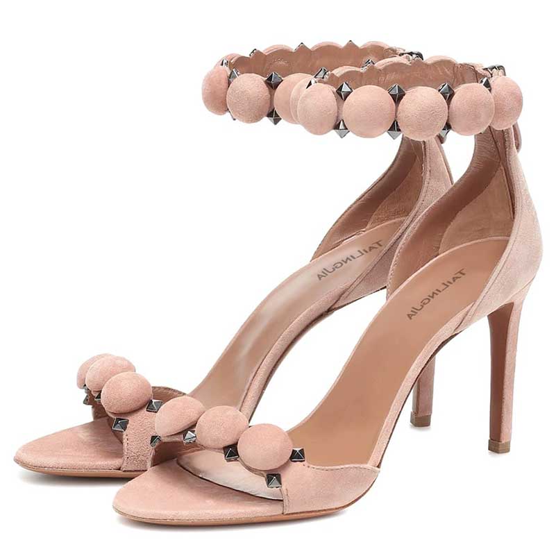 Rivet Stiletto Heel Sandals | Women’s Edgy High Heel Sandals