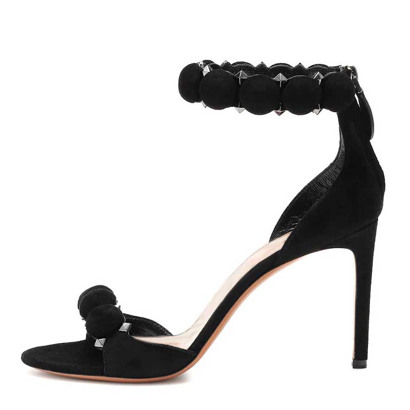 Rivet Stiletto Heel Sandals | Women’s Edgy High Heel Sandals