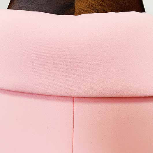 Pink Pantsuit V-Neck Blazer Pants Set Two Piece Pantsuit Flare Trousers Set